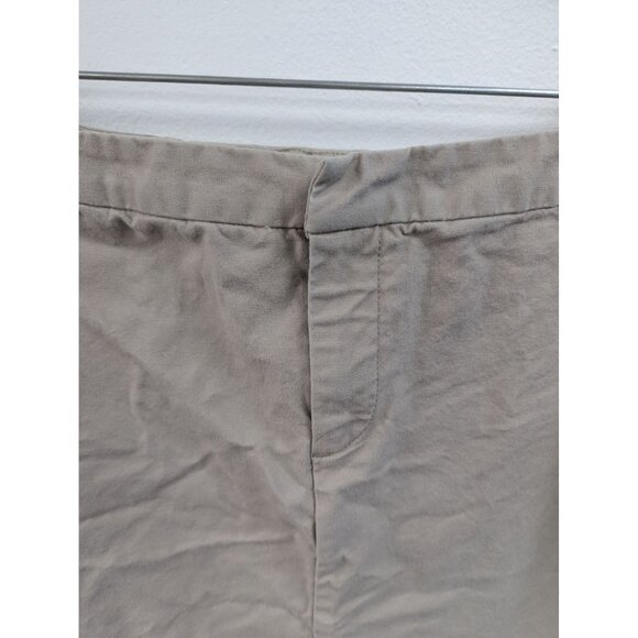 Gap Khaki Skirt Size 1 Tan Modest Womens Back Slit - Picture 2 of 8